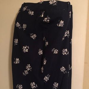Floral Ankle Pants